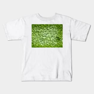 Leaf cells under the microscope Kids T-Shirt